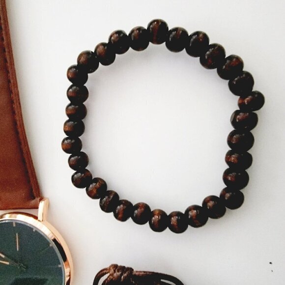 Unisex Adjustable Hemp Cord Braided Rope Wristbands Bracelets Watch Set - Picture 5 of 12